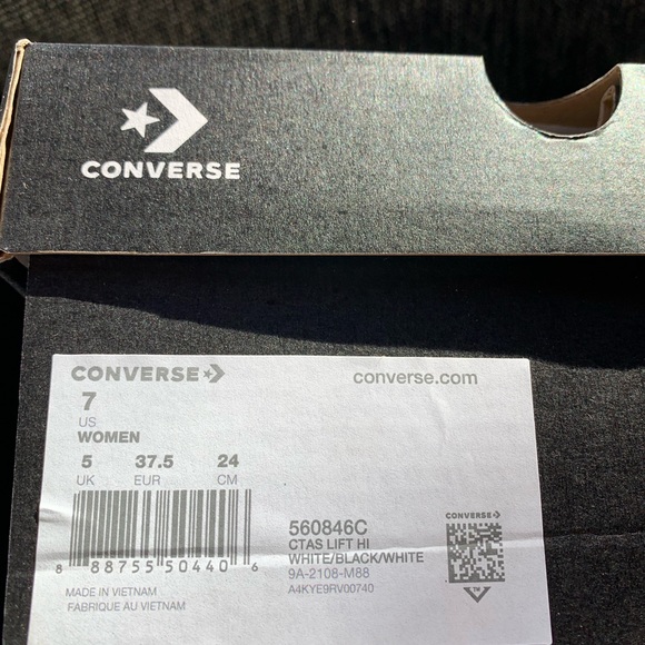 Converse Chuck Taylor Canvas Platforms Women 7 - Picture 3 of 3